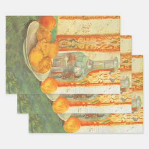 Vincent van Gogh - Karaaf en citroenen op een bord Inpakpapier Vel