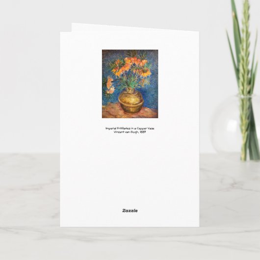 Vincent van Gogh - Keizerskroon Kaart (Achterkant)