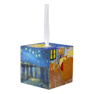 Vincent Van Gogh - Keuze uit Masterstuks Kubus Ornament
