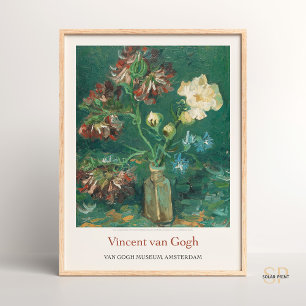 Vincent van Gogh Klein flesje met pioenen Art Pri Poster
