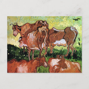 Vincent Van Gogh - Koeien (Na Jordaens) Fijne Kuns Briefkaart