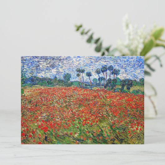 Vincent van Gogh - Korenbloemveld Bedankkaart (Staand voorkant)