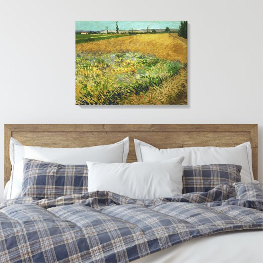 Vincent van Gogh, Korenveld, Korenveld Canvas Afdruk (Insitu (Slaapkamer))