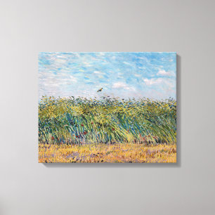 Vincent van Gogh - Korenveld met een leeuwerik Canvas Afdruk