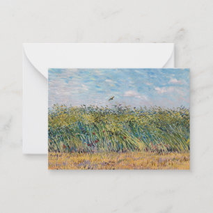 Vincent van Gogh - Korenveld met een leeuwerik Notitiekaartje