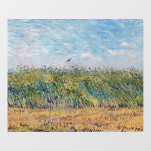 Vincent van Gogh - Korenveld met een leeuwerik Raamsticker