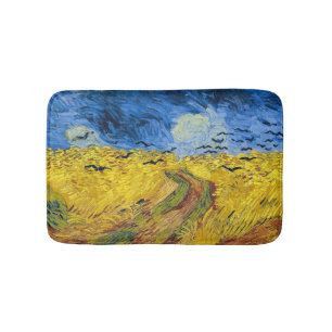 Vincent van Gogh - Korenveld met kraaien Badmat