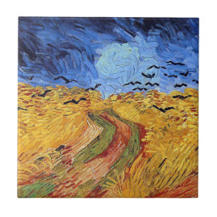 Vincent Van Gogh - Korenveld met kraaien Tegeltje