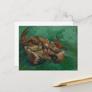 Vincent van Gogh, krab op zijn rug Briefkaart