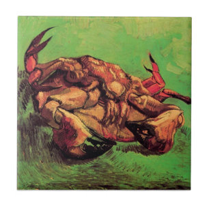 Vincent Van Gogh - Krab op zijn rug Fijne Kunst Tegeltje