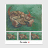 Vincent van Gogh, krab op zijn rug Sticker (Vel)