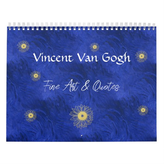 Vincent van Gogh Kunst & Citaten Kalender (Hoes)