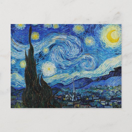 Vincent van Gogh La Carte Postale Starry Night, Ic (Devant)