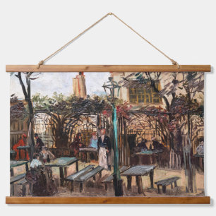 Vincent Van Gogh - La Guinguette op Montmartre Hangend Wandkleed