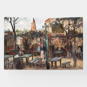 Vincent Van Gogh - La Guinguette op Montmartre Spandoek