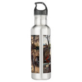 Vincent Van Gogh - La Guinguette op Montmartre Waterfles (Achterkant)