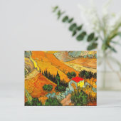 Vincent Van Gogh Landscape & House Enhanced Briefkaart (Staand voorkant)