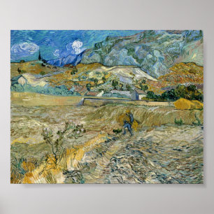 Vincent van Gogh Landscape in Saint-Rémy Poster