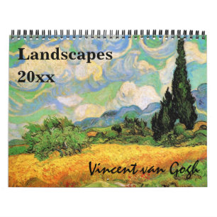 Vincent van Gogh Landscapes Fine Art Kalender