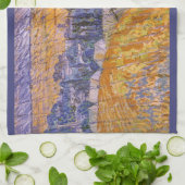 Vincent van Gogh - Landschap bij Auvers in de rege Theedoek (Gevouwen)