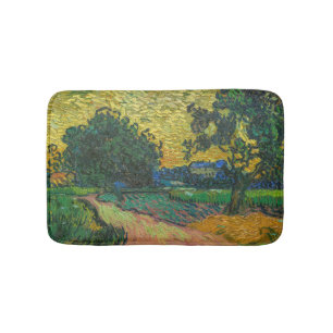 Vincent van Gogh - Landschap bij schemering Badmat