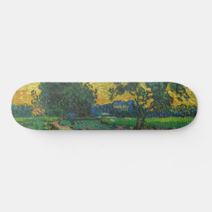 Vincent van Gogh - Landschap bij schemering Skateboard