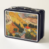 Vincent van Gogh - Landschap, Huis en ploegenman (Achterkant)