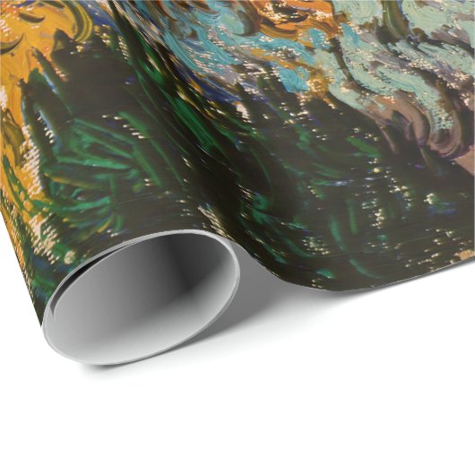 Vincent van Gogh - Landschap, Huis en ploegenman Cadeaupapier (Rol Hoek)