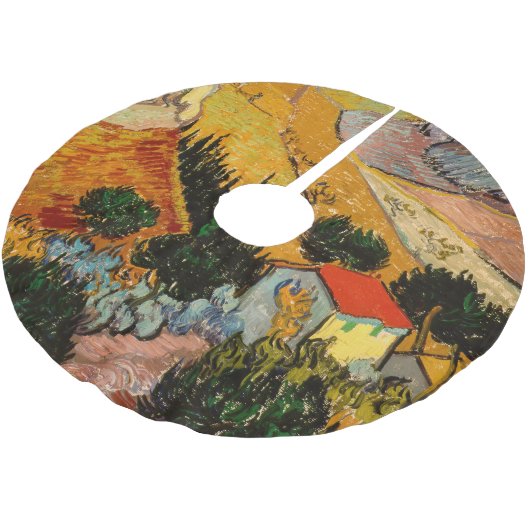 Vincent van Gogh - Landschap, Huis en ploegenman Kerstboom Rok (Gekanteld)