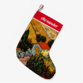 Vincent van Gogh - Landschap, Huis en ploegenman Kleine Kerstsok (Voorkant (Hangend))