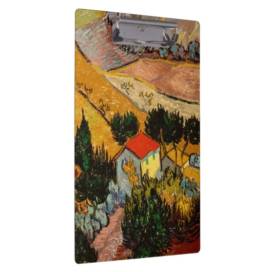 Vincent van Gogh - Landschap, Huis en ploegenman Klembord (Rechts)