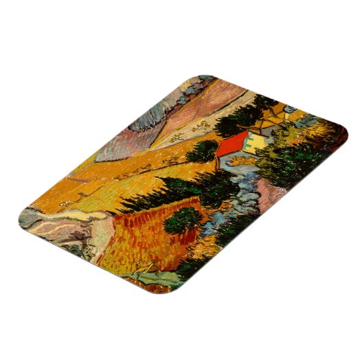 Vincent van Gogh - Landschap, Huis en ploegenman Magneet (Linkerzijde)