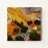 Vincent van Gogh - Landschap, Huis en ploegenman Notitieboek (Achterkant)