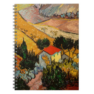 Vincent van Gogh - Landschap, Huis en ploegenman Notitieboek