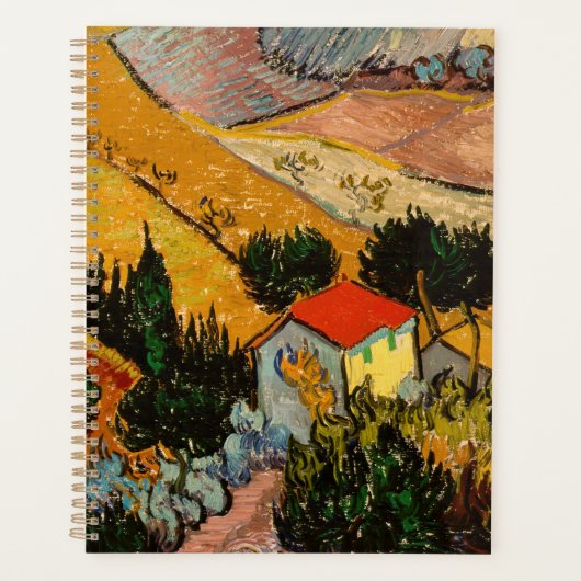 Vincent van Gogh - Landschap, Huis en ploegenman Planner (Voorkant)