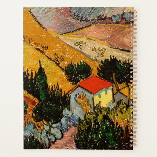 Vincent van Gogh - Landschap, Huis en ploegenman Planner (Achterkant)