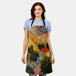 Vincent van Gogh - Landschap, Huis en ploegenman Schort