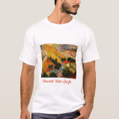 Vincent van Gogh - Landschap, Huis en ploegenman T-shirt (Voorkant)