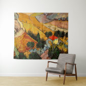 Vincent van Gogh - Landschap, Huis en ploegenman Wandkleed (In Situ (horizontaal))