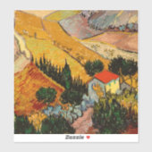 Vincent van Gogh - Landschap, huis en ploeger Sticker (Vel)