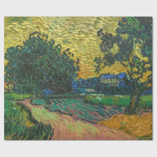 Vincent van Gogh - Landschap in Twilight Cadeaupapier (Vlak)