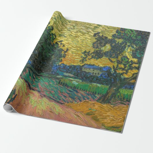Vincent van Gogh - Landschap in Twilight Cadeaupapier (Uitgerold)