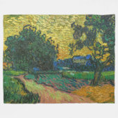 Vincent van Gogh - Landschap in Twilight Fleece Deken (Voorkant (Horizontaal))