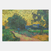 Vincent van Gogh - Landschap in Twilight Inpakpapier Vel (Voorkant)