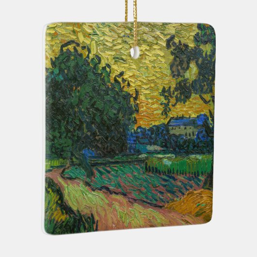 Vincent van Gogh - Landschap in Twilight Keramisch Ornament (Rechts)