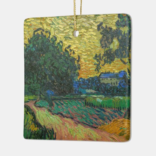 Vincent van Gogh - Landschap in Twilight Keramisch Ornament (Links)