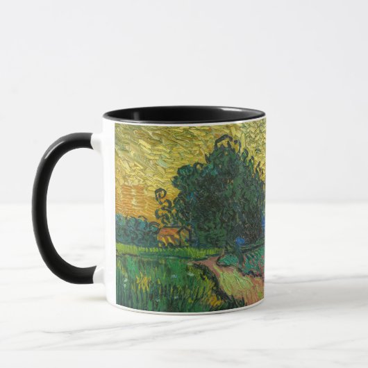 Vincent van Gogh - Landschap in Twilight Mok (Links)
