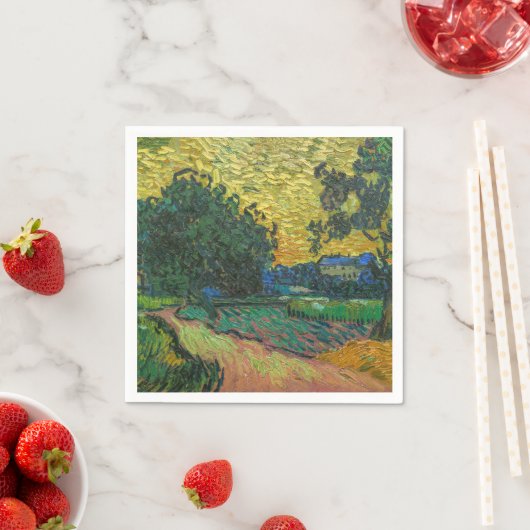 Vincent van Gogh - Landschap in Twilight Servet (Insitu)