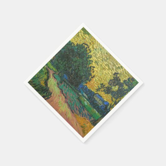 Vincent van Gogh - Landschap in Twilight Servet (Hoek)