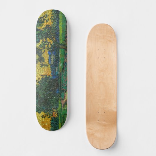 Vincent van Gogh - Landschap in Twilight Skateboard (Voorkant)